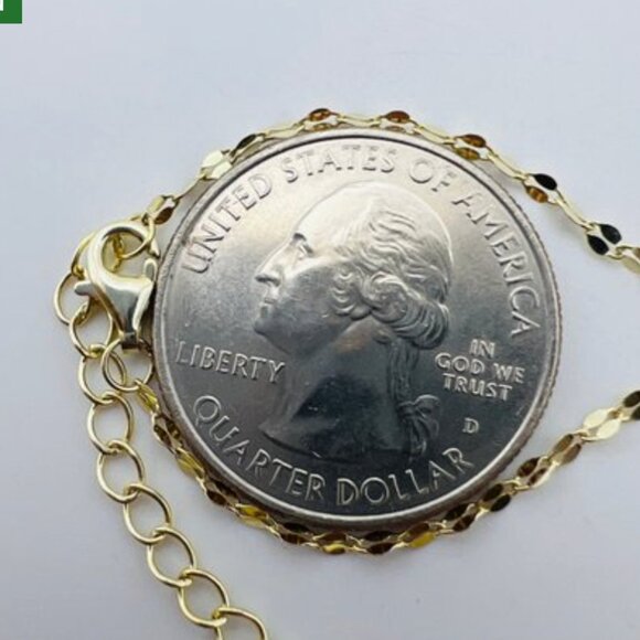 Sterling Silver Gold Tone BLESSED Necklace - Picture 4 of 7